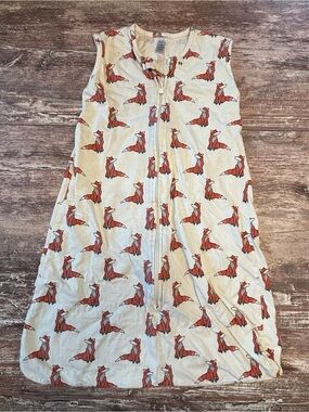 Touched by Nature Organic Cotton Baby Sleep Sack Lightweight Fox Print 12-18 Mo